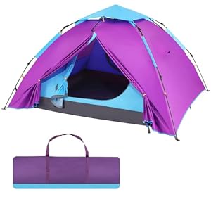 Tente de Camping, Tente Ultra Legere, Tente Dôme à Deux Couches Portable, pour 2-3 Personnes, Installation Facile, Imperméable, Anti UV, pour Camping, Pique-Nique, Randonnée