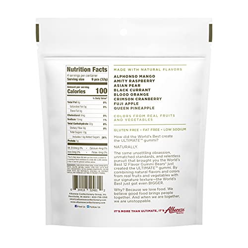 Albanese World's Best Ultimate 8 Flavor Gummi Bears, 5Oz Bag Of Candy #TOP1