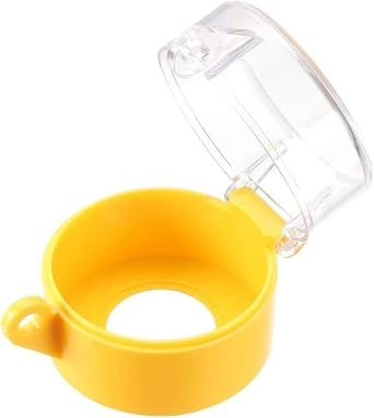 Yellow Plastic Switch Cover Protector for 22mm Diameter Push Button Switch 55x43 (1)