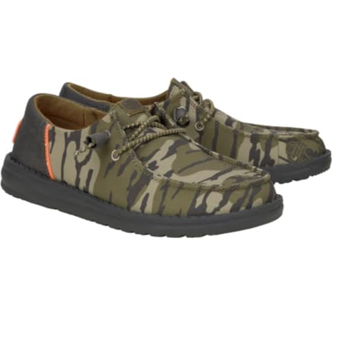 HEYDUDE Wally Funk Mossy Oak BTML Black Camo Size 8, Mens Shoes, Slip-on Loafers, Comfortable & Light-Weight