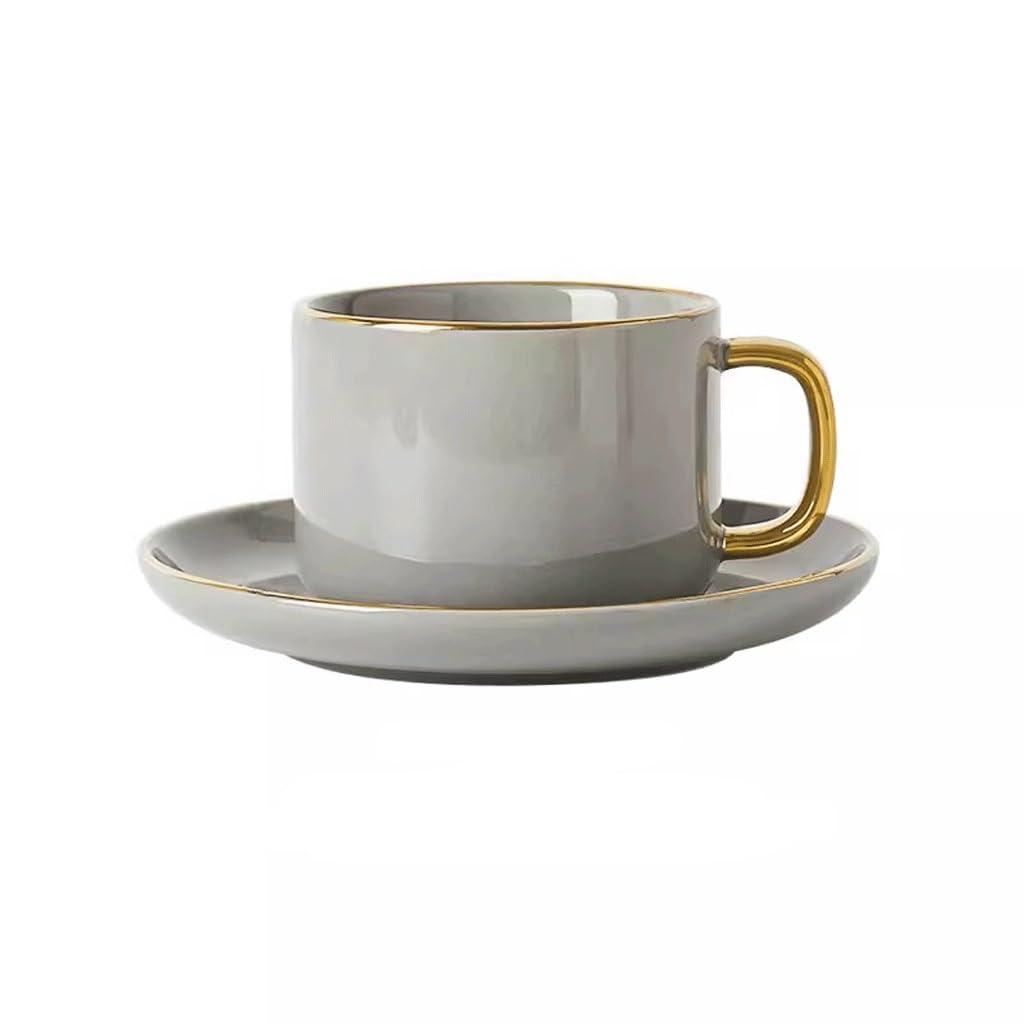 Kubek do kawy Domowy kubek do kawy i spodek ceramiczny zestaw obiadowy dla kobiet popołudniowa herbata kubek do picia kubek do mleka kubek do kawy