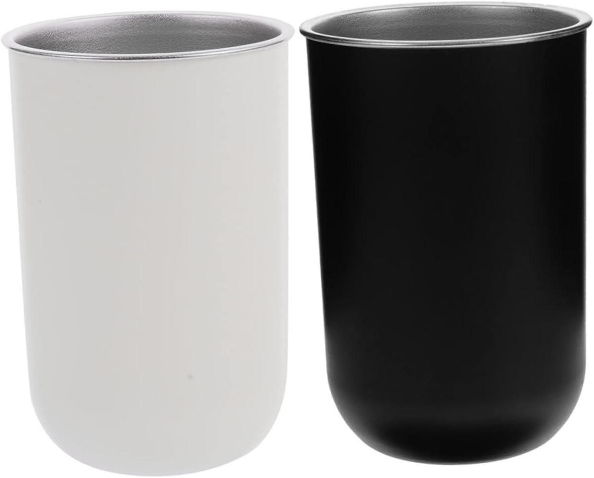 2Pcs Mouthwash Cups Stackable Bathroom Rinsing Mugs Lightweight Toothbrush Containers for Easy Storage for Family Use Capacity
