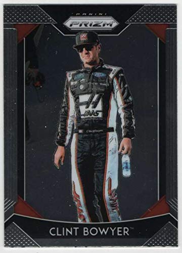 2019 Panini Prizm Racing #12 Clint Bowyer Official NASCAR Trading Card (Stock Photo Shown, Card in Near Mint to Mint Condition)