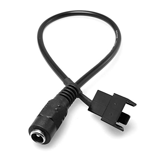Image of DGZZI 5.5x2.1mm DC Female Plug to 4Pin Male PC Fan Power Supply Adapter