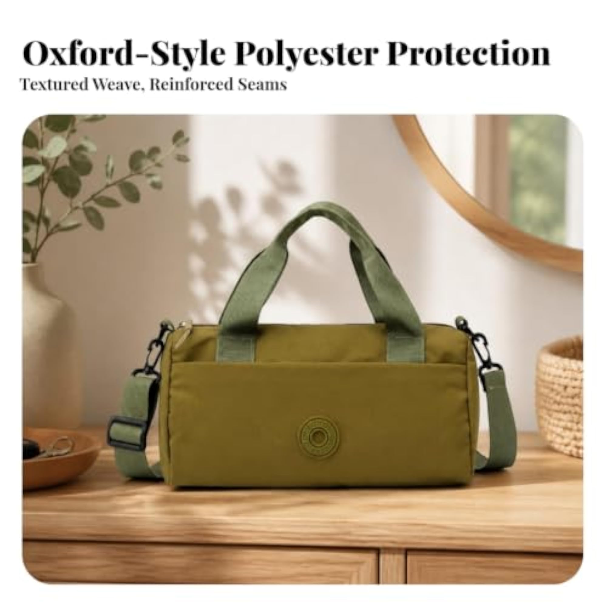 Comfortable Carry Bag with Shoulder Strap, Portable Zippered