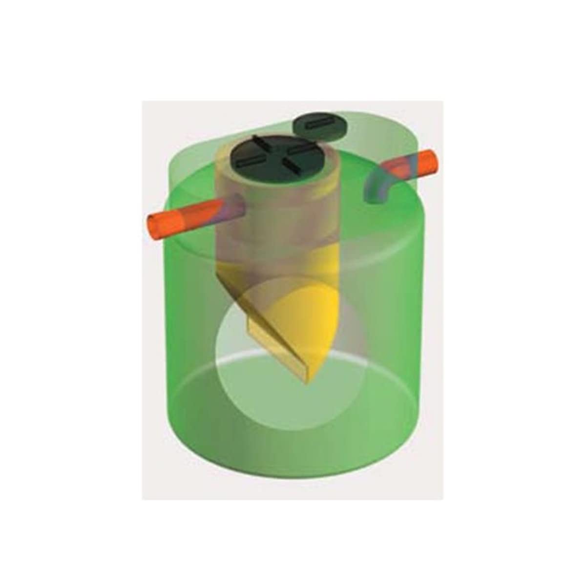 AcquaHOME® Degrassatore statico sotto lavello con filtro a coalescenza | Pretrattamento Acque Separatore di oli e grassi - Made in Italy (modello 6/C)