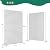 72" H47" W Metal Privacy Screen Freestanding, Outdoor Privacy Panels and Screens for Patio, Lawn, Deck - Decorative Fence (3 Panels)