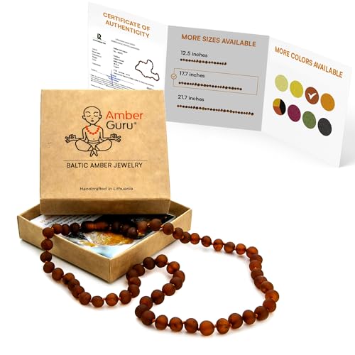 Amber Guru Baltic Amber Necklace for Women and Men (Authentic,
