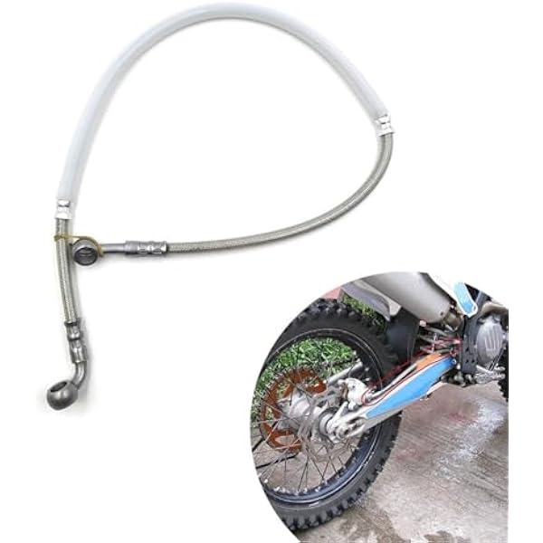 Приводные тросы. Подходят для HUSQVARNA 77213070300. Стальная оплетка заднего тормозного шланга для мотоциклов M10 Banjo гидравлический