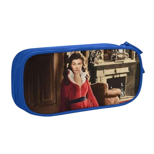 Gone with The Wind 風と共に去りぬ Vivien Leigh ビビアン・リー 映画ペンケース 筆箱 文具ケース おしゃれ 筆袋 鉛筆ケース 鉛筆のサック 中高校生 軽量 収納バッグ 学生 子供 誕生日 入学ギフト 大容量 ダブルレイヤーB