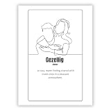 Druck-Palast Gezellig Niederländisches Wort Poster - 