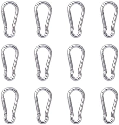 Small Carabiner Clip, 30pcs 1.57inch Mini Carabiners Clips, M4