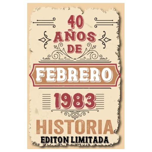 40 Años Cumpleaños Vintage En Febrero 1983: 40 años Regalos de cumpleaños de Febrero | Citas de motivación| Nacido en Febrero 1983 40 años Febrero