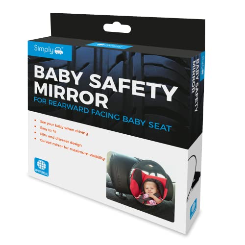 Simply Auto Baby Car Mirror | 360° Fully Adjustable Child Safety Car Mirror For Forward Facing Seat | Universal, Easy To Fit and Remove