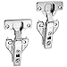 Luokim 2pcs Soft Closing Clip On Face Frame Mounting Cabinet Hinges Full Overlay Kitchen Cabinet Door Hinges Nickel Finish