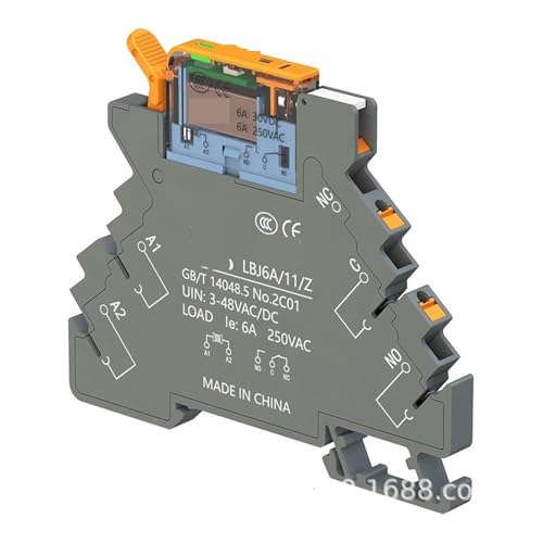 Relais intermédiaire ultra-mince à faible encombrement 6A LBJ6A DC 48V