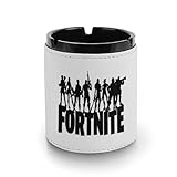 フォートナイト 灰皿 革製灰皿 丸い円筒形 アッシュトレイ 卓上 大容量 屋外 おしゃれ ステンレス おしゃれ 大容量 屋外 室内 防臭 車用 ブラック 洗いやすい インテリア コンパクト