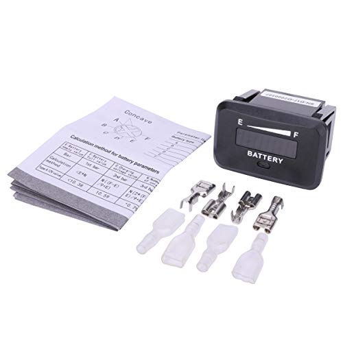 SEARON 36V Volt LED Battery Level Indicator Meter Gauge for EZGO Club Car Yamaha Golf Cart Forklift ATV Motorcycle Marine Van Vehicle.