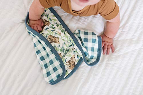 Copper Pearl Baby Security Blanket Set of 2 - Portable Size for Self-Soothing On-The-Go, Ideal Baby Blankets for Boys and Girls, Ultra-Soft, and Gift-Ready Loveys - Bear