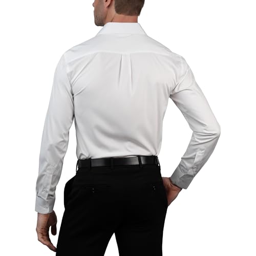 Chaps Regular Fit Long Sleeve Button Down Dress Shirts for Men - Wrinkle Free Long Sleeve Shirt Mens Formal 4-Way Stretch3