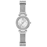 GUESS Women's Quartz Watch with Stainless-Steel Strap, Silver (Model: U1009L1)