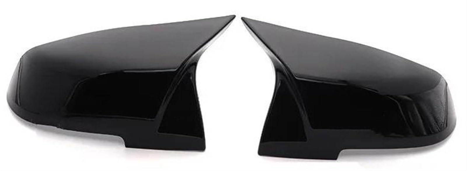 Coques de rétroviseur pour BMW Série 1 2 3 4 en noir brillant, finition premium