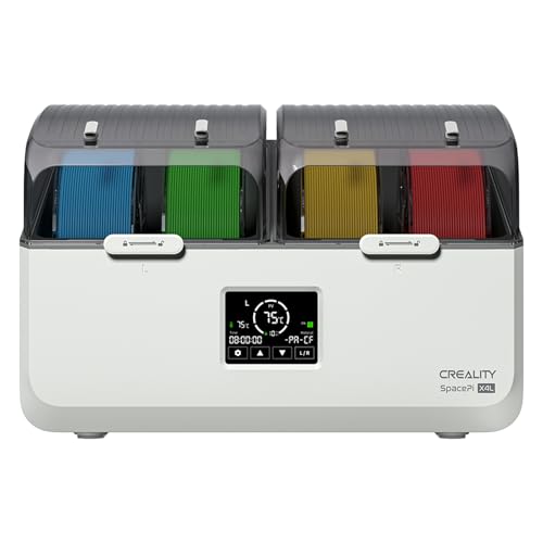 Image of Creality Filament Dryer Box 4 Spools, Space Pi X4L Filament Storage Box, Max 85C Temperature, Dual Independent Heating Chambers & Fan, Rapid Drying for PLA,PETG,TPU,ABS,PET,PC,ASA,PA,PAHT