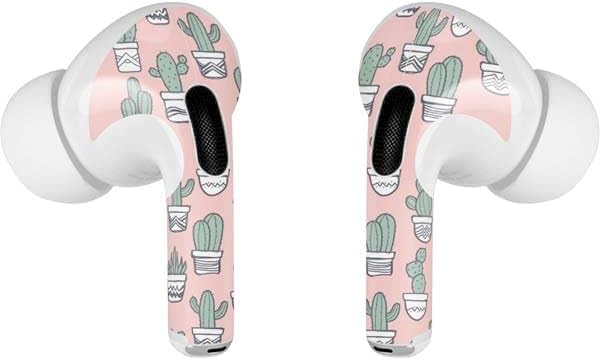 Skinit Decal Audio Skin Compatible with Apple AirPods Pro - Pink Cactus Design
