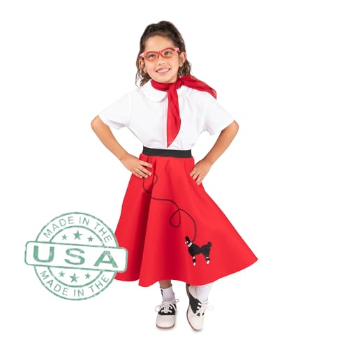 Disfraz Falda Poodle 50s Niñas Hip Hop miniatura 3