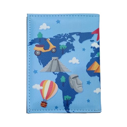 Image of Unisex Polyethylene Multicolor Lightweight Snap Closer Passport Cover (Contemporary)