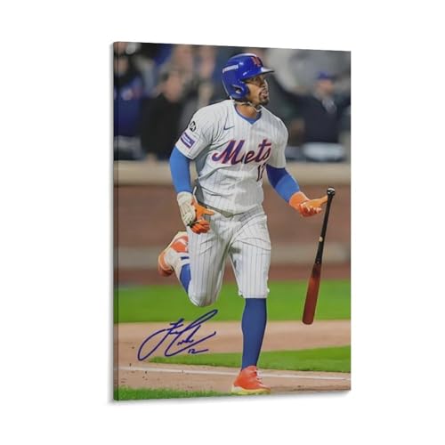 Francisco Lindor �L�����o�X�|�X�^�[ �E�H�[���A�[�g �L�����o�X ��� �摜 �|�X�^�[ �ǂ̊G �Ǌ|�� �Ǐ��z�[������20x30inch(50x75cm)