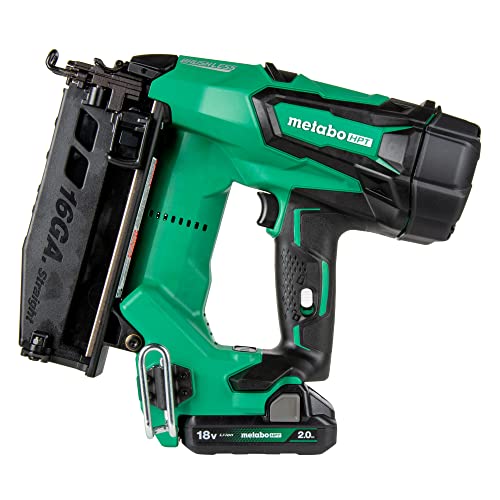 Metabo Hpt Cordless 18V Multivolt™ Straight Finish Nailer Kit | 16 Gauge | 1-18V 2.0Ah Lithium Ion Battery W/Fuel Gauge | Lifetime Tool Warranty | Nt1865Dmst #TOP4