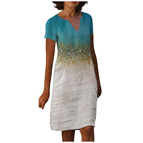 MICKURY Kleid Damen elegant,Kleider die schlank Machen,Kleid...