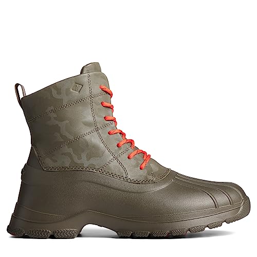 Image of Sperry Men's Duck Float Snow Boot, Olive Camo, 14