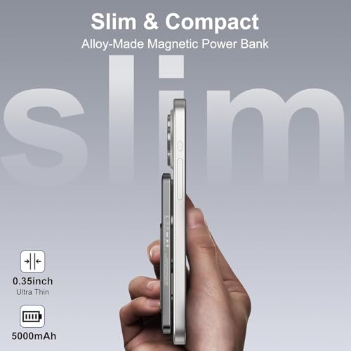 SIXTHGU Magnetic Slim Portable Charger with Stand - image 2