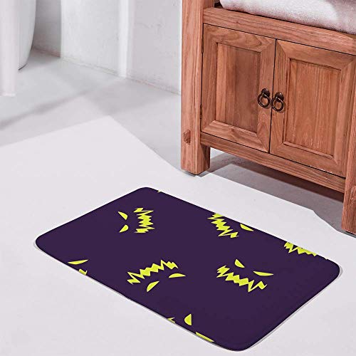 Tapis de bain lavable en machine velours corail 36 x 61 cm - 3