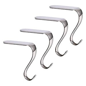 Christmas Stocking Holders Xmas Fireplace Hanger Hooks Holiday Mantel Garland Clips Metal Grips Set of 4 (Silver) Christmas Stocking Holders Xmas Fireplace Hanger Hooks Holiday Mantel Garland Clips Metal Grips Set of 4 Silver