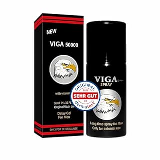 Super Viga Men's 50000-45 ml Delay Spray for Men -Spray Ritardante Intimo per Uomo, Contrasta l'Eiaculazione Precoce e Prolunga la Durata del Rapporto
