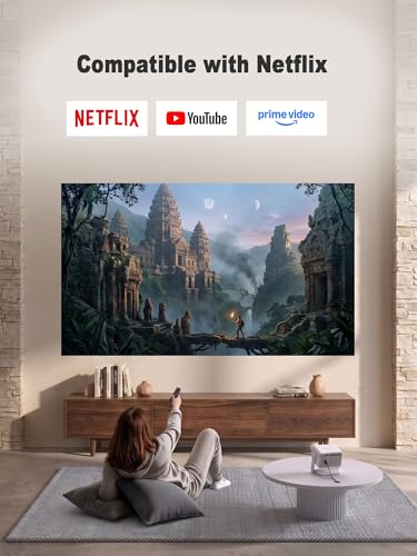Portable Smart Projector 4K Support