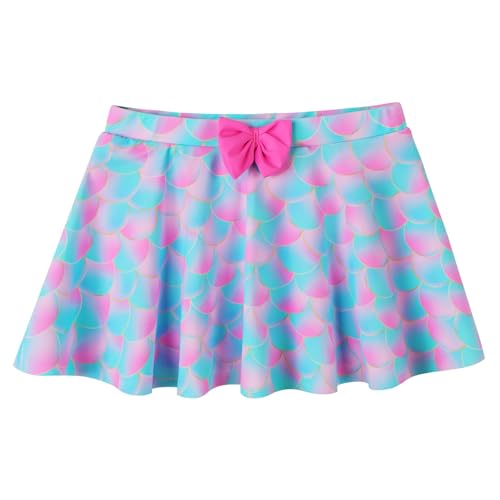 Image of Girls Rash Guard 2 Pieces Bathing Suit UPF50+ Swimsuit with Swimming Skirt Swimwear 2-14Y