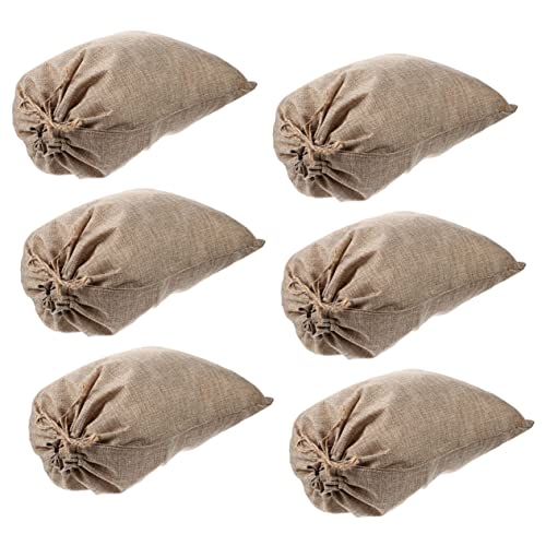 Alipis Sacchi Di Juta Per Patate 6 Pezzi Per Conservare Verdure Chiusura Con Coulisse Materiale in Juta Naturale