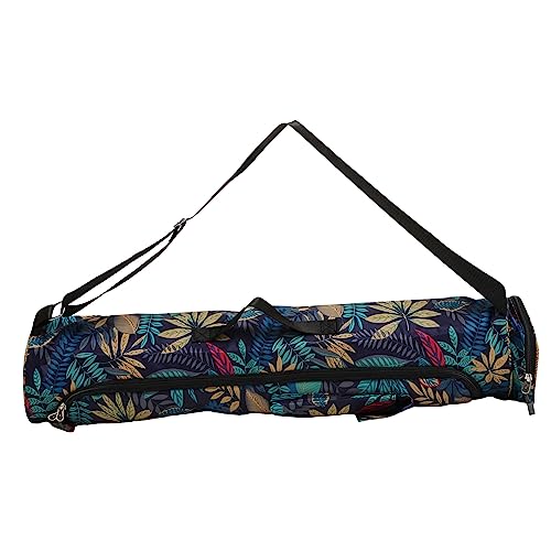 Sac de tapis de yoga robuste en tissu Oxford cylindrique avec fermeture éclair durable pour gym