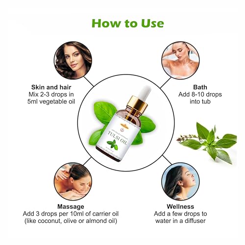 Image of Khadi Pure Coldpressed Tulsi Oil, 30 ml