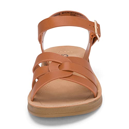 STYLISH S KALI-K ~ Little Girls Comfy Open Toe Strappy Slingback Padded Sole Sandals4