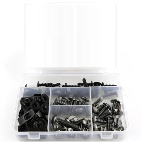 ���S�ȃt���t�F�A�����O�{���g�L�b�g�X�`�[���X�s�[�h�i�b�g�t�F�A�����O�N���b�v�T�C�h�J�o�[�i�b�g �ɓK������DL650 V-Strom 650 2017-2024�p �e��t�@�X�i�[(Titanium)