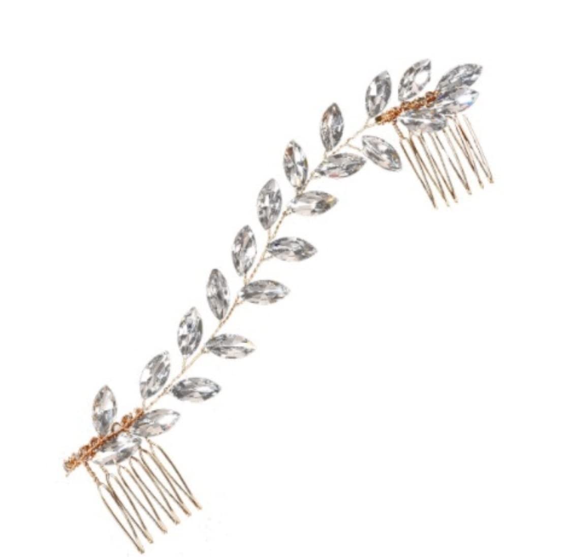 Grzebienie Boczne Grzebień do Włosów Wesele Boczny grzebień do włosów Opaska ślubna Klip do włosów dla nowożeńców Grzebień srebrny Rhinestone Boczny grzebień do włosów Akcesoria do włosów