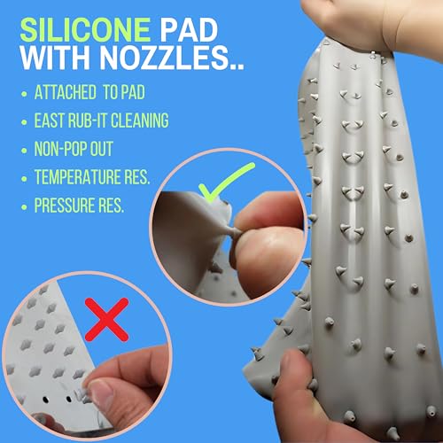 Marcoware Stainless Steel Heavy duty Trident Square Overhead Shower 12x12 inches rain shower head for bathroom Without Arm, Chrome, Polished Finish