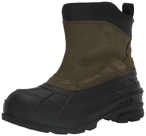 Image of Kamik Champlain 3 Snow Boots for Men - Waterproof Winter Boots for Men - Thermal Insulation & Slip-On Entry - Side-Zip Non-Slip Traction - Lightweight Rubber Shell - Side Zipper Closure