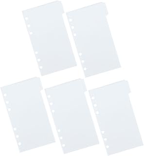 VILLCASE 1 Conjunto De Pastas De Bolso Pastas De Arquivo Clipes De Fichário Blocos De Notas Saco De Fichário Sacos De Dinheiro Fichário Bolsas De Folhas Soltas Bolsa De Documentos Bolsos