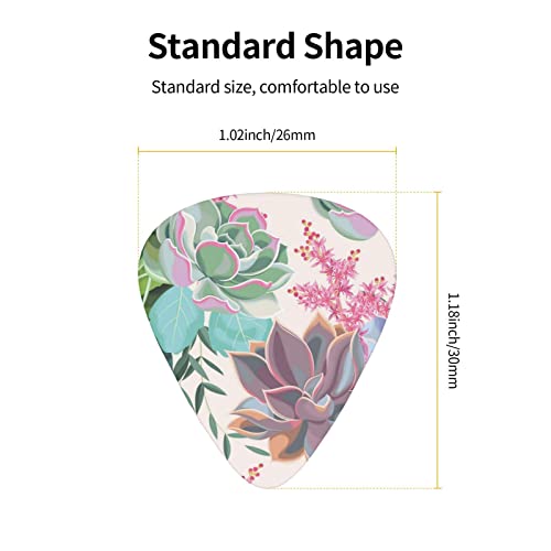 Ensemble de 12 médiators de guitare succulents colorés pour guitare acoustique, guitare électrique, contrebasse, ukulélé - Les Beatles, Paul McCartney, John Lennon, RIngo Starr, George Harrison Ensemble de 12 médiators de guitare succulents colorés pour guitare acoustique, guitare électrique, contrebasse, ukulélé – Image 5